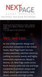 Mobile Screenshot of nextpageevents.com